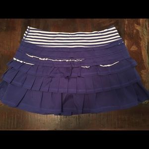 Blue Ruffle Running Skirt